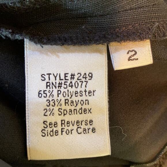 Cabi Black Wide Leg Dress Pants #249 Size 2 - Picture 7 of 7